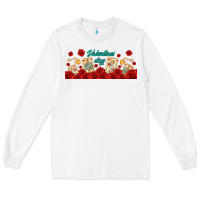 White valentines day with playing cards Long Sleeve Tee - AdoDesignShop