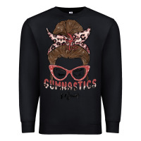 Black gymnastics mom Premium Sweatshirt - MaliasSmallBusiness