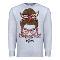 Heather Grey gymnastics mom Premium Sweatshirt - MaliasSmallBusiness