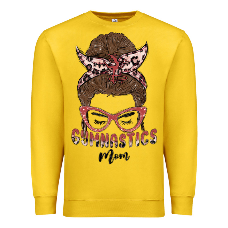 Gymnastics Mom Premium Sweatshirt by MaliasSmallBusiness | Teevron