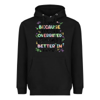 Black reading because realitys overrated Heavyweight Hoodie - MaliasSmallBusiness