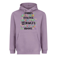Lavender reading because realitys overrated Heavyweight Hoodie - MaliasSmallBusiness