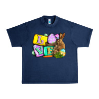 Navy Love Easter Day Urban Heavy Tee - CowGirlArtShop