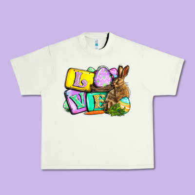 Love Easter Day Urban Heavy Tee Designed By Cowgirlartshop