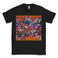 Black african ankara zebra seamless pattern Classic Tee - BundleAndBundleShop