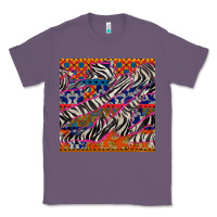 Lavender african ankara zebra seamless pattern Classic Tee - BundleAndBundleShop