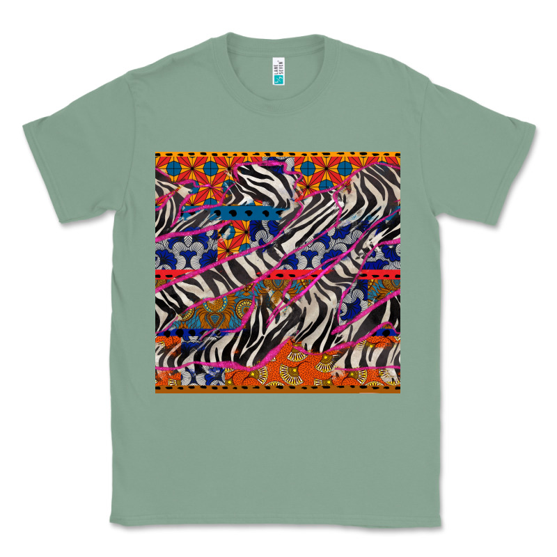 African Ankara Zebra Seamless Pattern Classic Tee by BundleAndBundleShop | Teevron