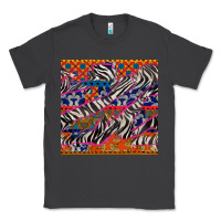 Smoke african ankara zebra seamless pattern Classic Tee - BundleAndBundleShop