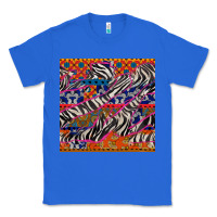 True Royal african ankara zebra seamless pattern Classic Tee - BundleAndBundleShop