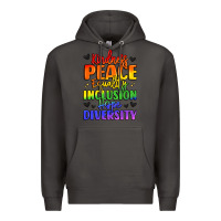 Smoke inspirational words in rainbow colors Premium Hoodie - LillyAllenDesigns
