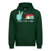 Forest Green Peace Love Camp Urban Hoodie - Bettercallsaul
