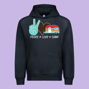 Peace Love Camp Urban Hoodie Designed By Bettercallsaul