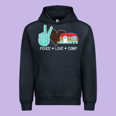 Peace Love Camp Urban Hoodie Designed By Bettercallsaul
