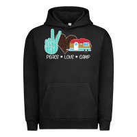 Pigment Black Peace Love Camp Urban Hoodie - Bettercallsaul
