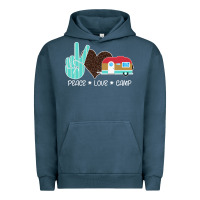 Pigment Midnight Navy Peace Love Camp Urban Hoodie - Bettercallsaul