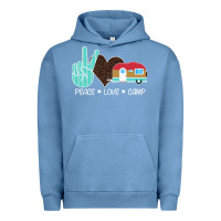 Pigment Pebble Blue Peace Love Camp Urban Hoodie - Bettercallsaul