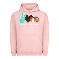 Pigment Salmon Peace Love Camp Urban Hoodie - Bettercallsaul