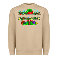 Custom Name Christmas Elf Heavyweight Sweatshirt | Teevron