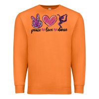 Carrot peace love dance Premium Sweatshirt - MaliasSmallBusiness
