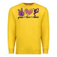 Lemon peace love dance Premium Sweatshirt - MaliasSmallBusiness