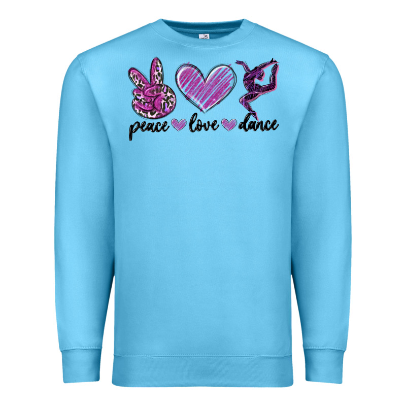 Peace Love Dance Premium Sweatshirt by MaliasSmallBusiness | Teevron