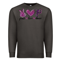 Smoke peace love dance Premium Sweatshirt - MaliasSmallBusiness