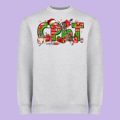 Christmas Cpht Pharmacy Technician Heavyweight Sweatshirt Designed By Texasbilliewilder