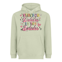 Staying Delulu Is The Solulu Heavyweight Hoodie | Teevron