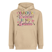 Mushroom staying delulu is the solulu Heavyweight Hoodie - MaliasSmallBusiness