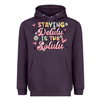 Plum staying delulu is the solulu Heavyweight Hoodie - MaliasSmallBusiness