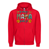 Red because mama said so western sunflowers Zipper Hoodie - Artiststas