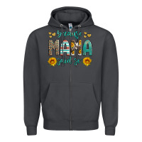 Smoke because mama said so western sunflowers Zipper Hoodie - Artiststas