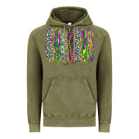 Vintage Olive mardi gras brush stroke Vintage Hoodie - RanaPortraitStore