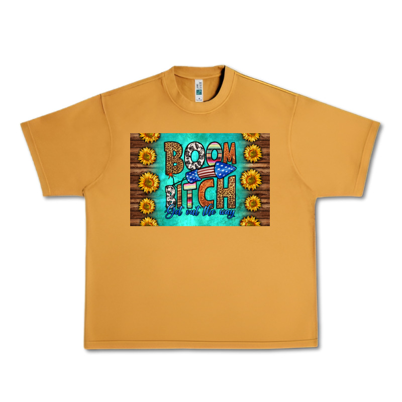 Boom Bitch Get Out The Way Skinny Metal Can Holder Urban Heavy Tee by HRA Design Shop | Teevron