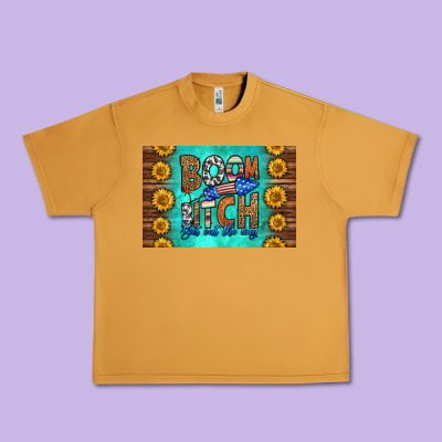 Boom Bitch Get Out The Way Skinny Metal Can Holder Urban Heavy Tee Designed By Hra Design Shop