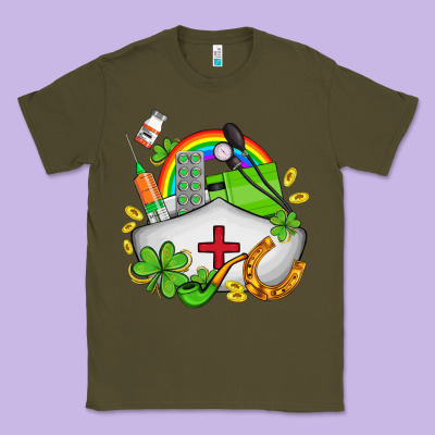 Nurse  St Patricks Classic Tee Designed By Adodesignshop