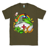 Army Green nurse  st patricks Classic Tee - AdoDesignShop