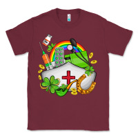 Burgundy nurse  st patricks Classic Tee - AdoDesignShop