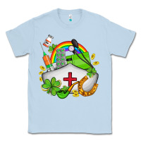 Dusty Blue nurse  st patricks Classic Tee - AdoDesignShop