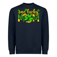 Navy one lucky mom Heavyweight Sweatshirt - Zillion Design Studio