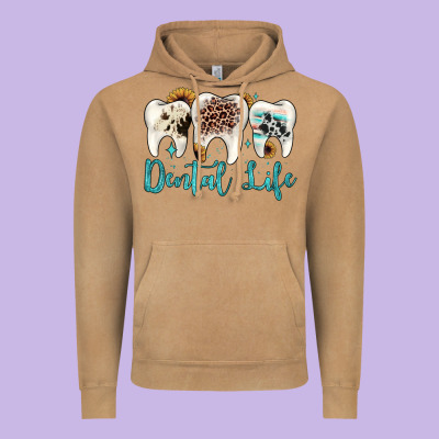 Dental Life Vintage Hoodie Designed By Jahusdesignshop