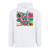 White read more books Heavyweight Hoodie - MaliasSmallBusiness