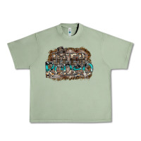 Oil Green deer rodeo Urban Heavy Tee - SublimationCraftShop