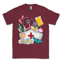 Burgundy nurse  easter Classic Tee - AdoDesignShop