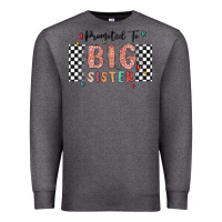 Charcoal Heather promoted to big sister Premium Sweatshirt - MaliasSmallBusiness