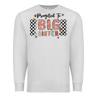 Dove Grey promoted to big sister Premium Sweatshirt - MaliasSmallBusiness