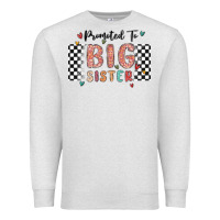 Oatmeal Heather promoted to big sister Premium Sweatshirt - MaliasSmallBusiness