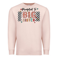 Pale Pink promoted to big sister Premium Sweatshirt - MaliasSmallBusiness