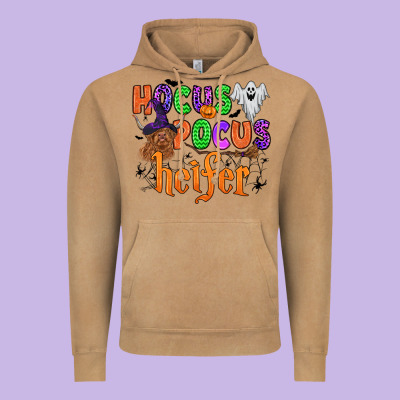 Hocus Pocus Heifer Vintage Hoodie Designed By Zillion Design Studio
