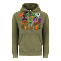 Vintage Olive hocus pocus heifer Vintage Hoodie - Zillion Design Studio